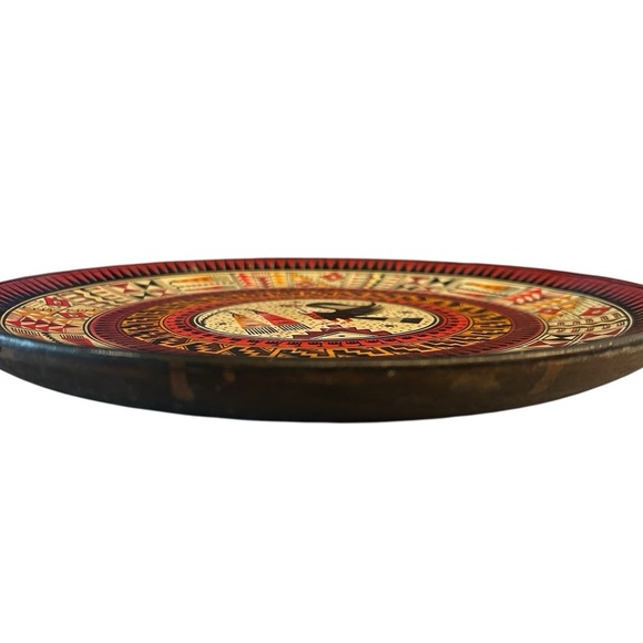 Handcrafted Wooden Plate - Native American Inspired Design - Picture 8 of 9